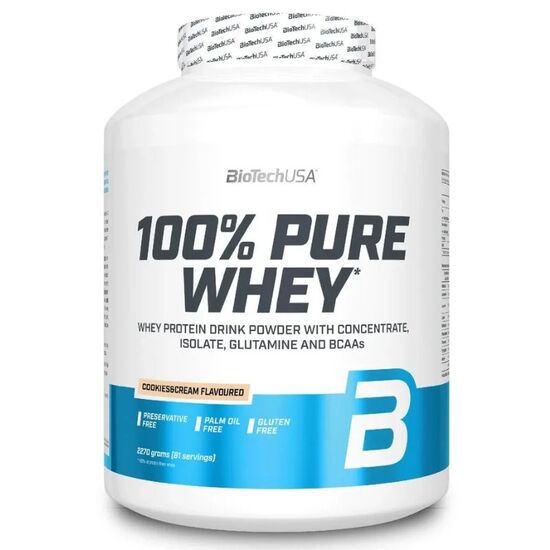 Proteina BIOTECHUSA 100% Pure Whey cookies&cream, 2.27 kg