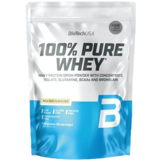 Протеин BIOTECHUSA 100% Pure Whey рисовое молоко, 454 г