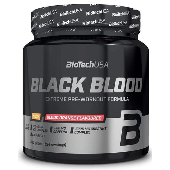 Complex pre-antrenament BIOTECHUSA Black Blood NOX portocala rosie, 340 g