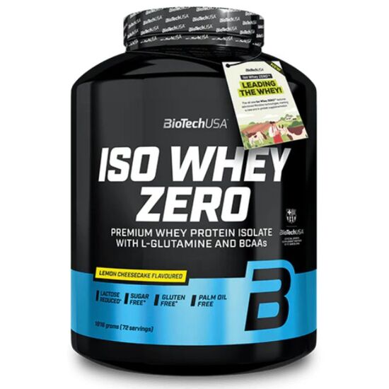 Proteina BIOTECHUSA IsoWhey Zero cheesecake cu lamaie, 1.8 kg