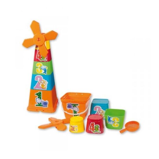 Set de jucarii pentru nisip ANDRONI "Piramida cu moara"