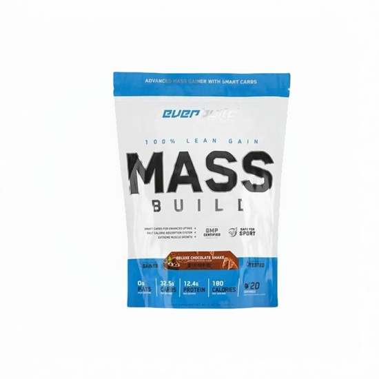 Gainer EVERBUILD 100% Mass Build Chocolate, Ciocolată, 1000 g