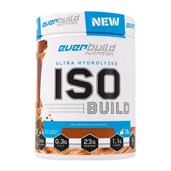 Izolat din zer 100% EVERBUILD Iso Build Strawberry, Căpșuni, 454 g