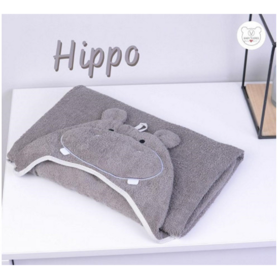Prosop pentru copii cu glugă VERES Hippo 190.06, 80x120 cm