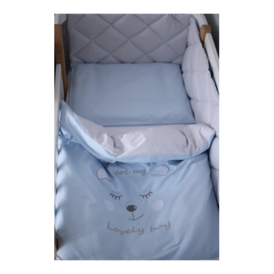 Set de lenjerie de pat pentru copii VERES Lovely Boy New 216.14.1, 6 piese, 5 image