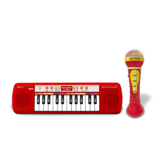 Mini sintetizator BONTEMPI, 24 clape, cu microfon, 2 image