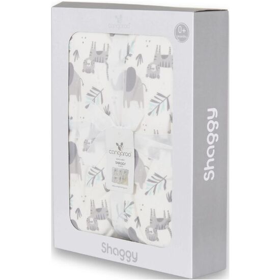 Одеяльце MONI Shaggy Grey, 105x75 см, изображение 2