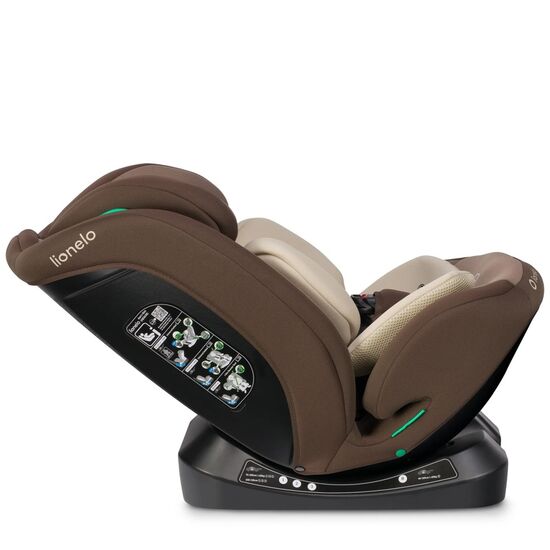 Scaun auto LIONELO Aart Beige Chocolate, i-Size 0-36kg, 5 image