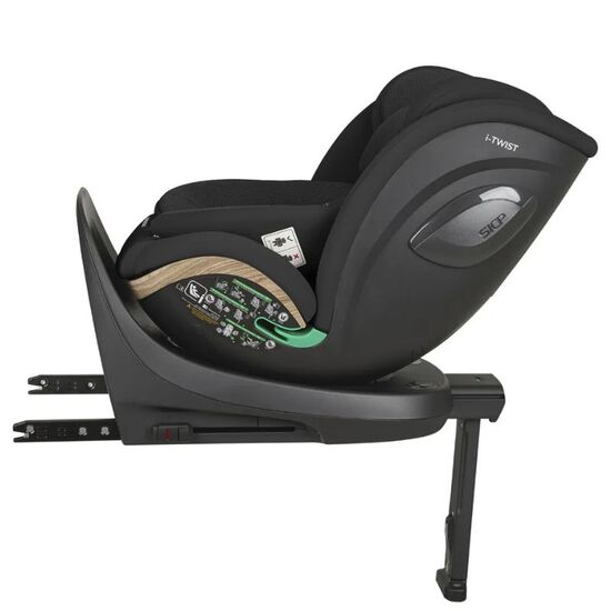Scaun auto KIKKABOO i-Twist Black 2026, 0-36kg (40-150cm) isofix, 5 image