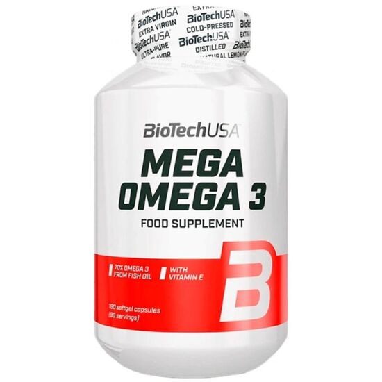 Acizi grasi BIOTECHUSA Mega Omega 3, 180 capsule