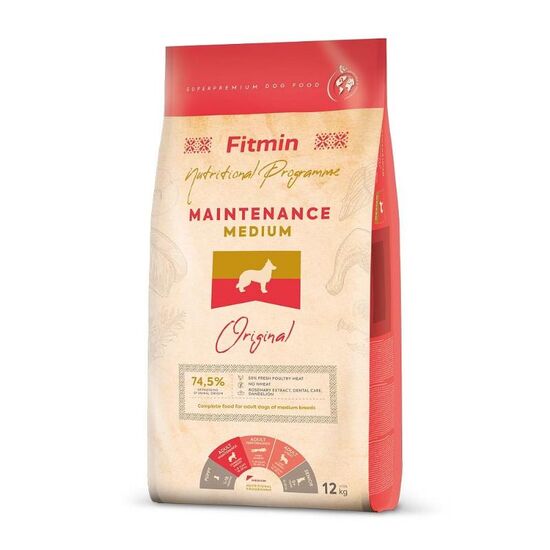 Hrana uscata FITMIN dog medium maintenance, 12 kg