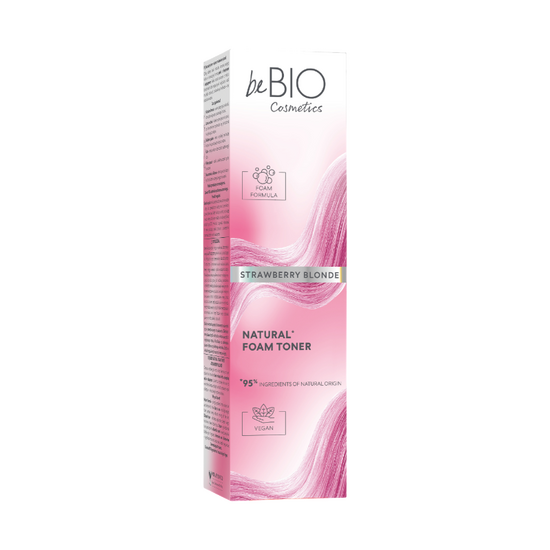 Пенка-тоник для волос BEBIO Natural, клубничный блонд, 150 мл