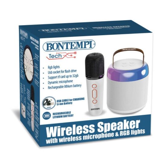 Boxa wireless BONTEMPI cu microfon si iluminare, 3 image