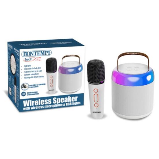 Boxa wireless BONTEMPI cu microfon si iluminare, 2 image