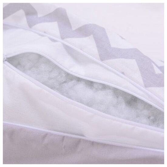 Perna de alaptare VERES Comfort Long 302.01.2, 170x75 cm, zigzag/gri, 2 image