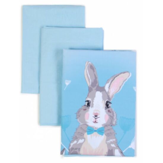 Lenjerie de pat VERES Summer Bunny 154.7.03, 3 buc., bleu