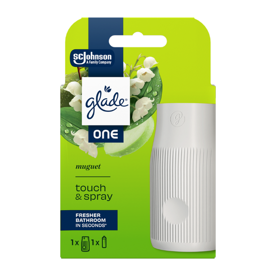 Аппарат для ароматизации воздуха GLADE ONE Touch&Spray Muguet, 10 мл