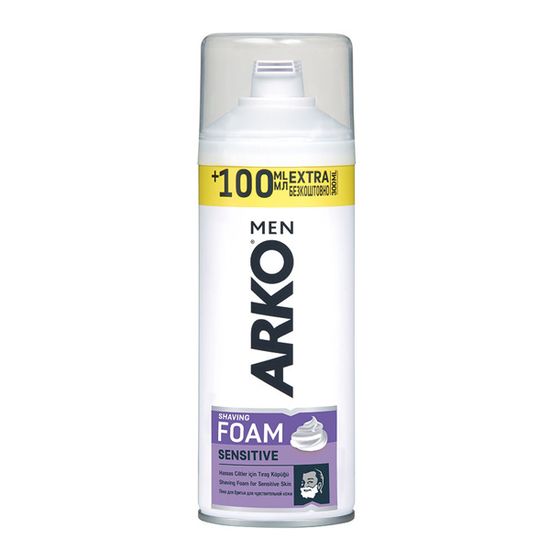 Spuma de ras ARKO Sensitive, pentru barbati, 300 ml, 2 image