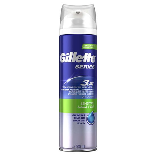 Гель для бритья GILLETTE SENSITIVE, 200 мл, изображение 2