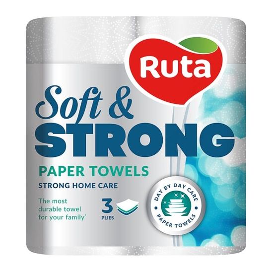 Бумажные полотенца RUTA Soft Strong 3 слоя 2 рулона, изображение 2