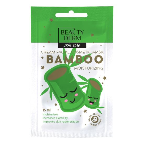 Masca de fata BEAUTYDERM Bambus, crema, sidratant, 15 ml