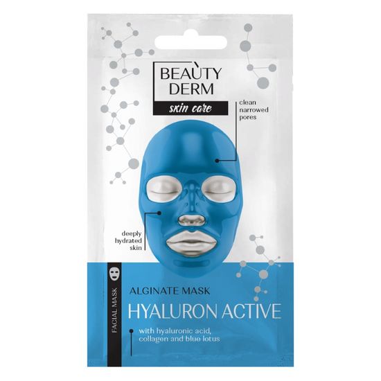 Маска для лица BEAUTYDERM альгинатная, гиалурон актив, 20 г