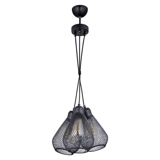 Lustra OKTAY Ampul, 10123 neagra, 3xE27/1/1, 2 image