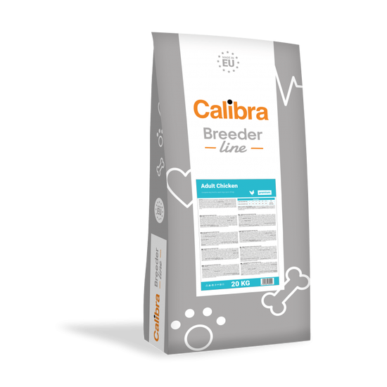 Hrana pentru caini Calibra Dog Breeder Line P Adult, pui, uscata, 20 kg