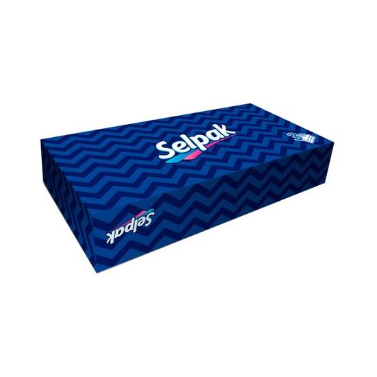 Салфетки в коробке SELPAK Maxi 3 слоя косметические 100 шт, изображение 4