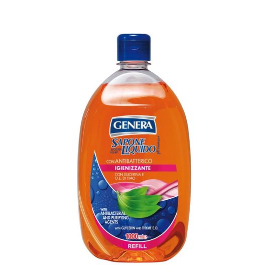 Sapun lichid GENERA cu agent antibacterian, refill, 1000 ml