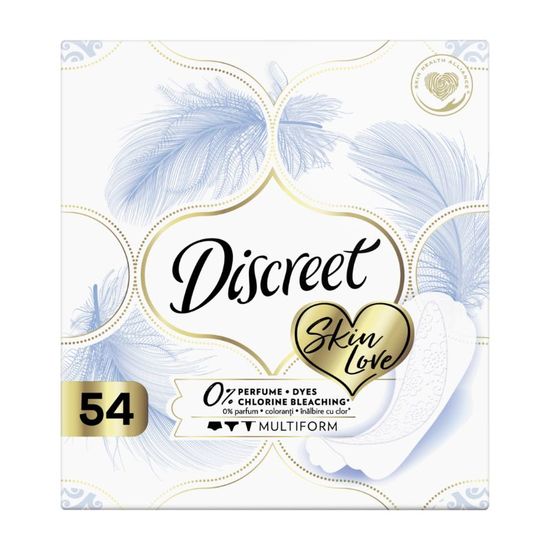 Прокладки ежедневные DISCREET Skin Love, 54 шт