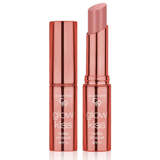 Бальзам для губ GOLDEN ROSE glow kiss tinted, vanilla latte 01, Цвет: Vanilla 01