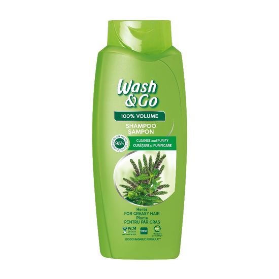 Шампунь WASH&GO, травяной, 675 мл