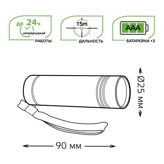Lanterna GAUSS GFL108 LED 2W 120 Lm, 3 image