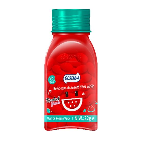 Драже мятные DOSFARM, без сахара, со вкусом арбуза