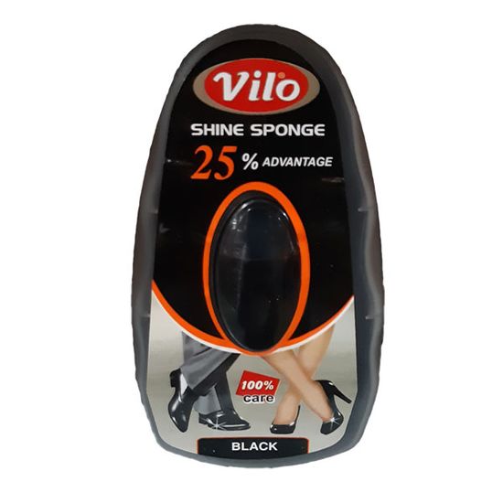 Губка-блеск с дозатором VILO чёрная