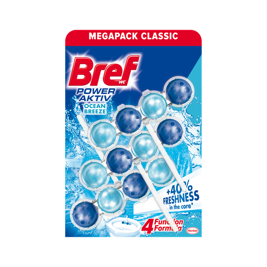 Средство для унитаза BREF Power Aktiv, Ocean, 3 шт