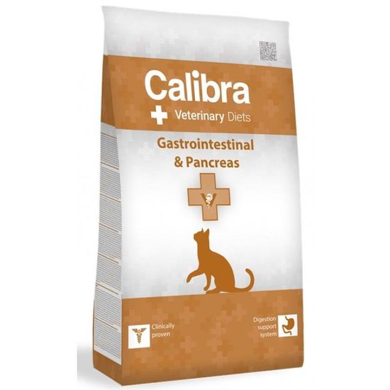 Hrana uscata Calibra VD Cat Gastrointestinal & Pancreas pentru pisici adulte, 2 Kg
