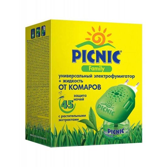 Electro-fumigator PICNIC Family + lichid, 30 ml, 2 image