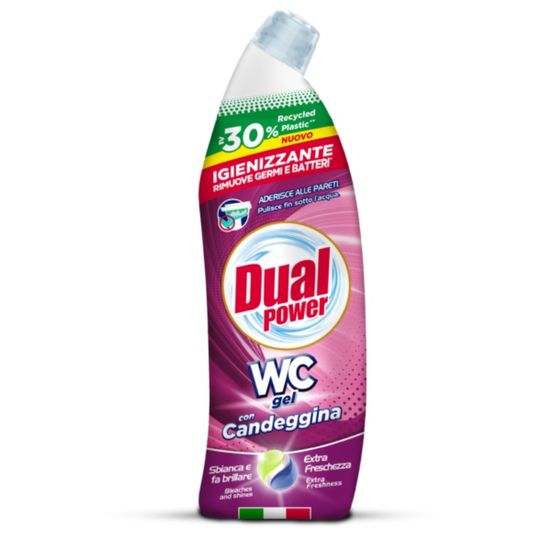 Gel pentru WC DUAL POWER, 700 ml