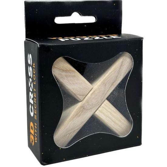 Головоломка IQ PUZZLE Wooden Cross, 2 детали