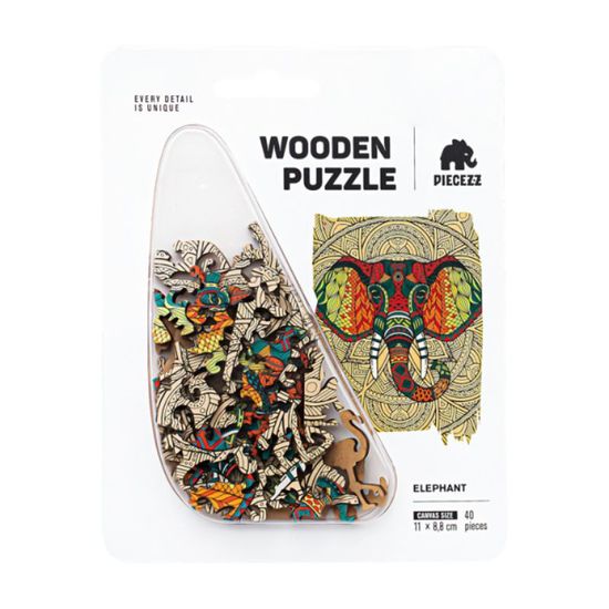 Головоломка PIECEZZ PUZZLE Mini Elephant, 40 деталей