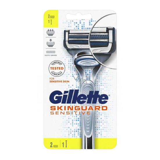 Aparat de ras GILLETTE Skinguard Sensitive cu 2 rezerve, 2 image