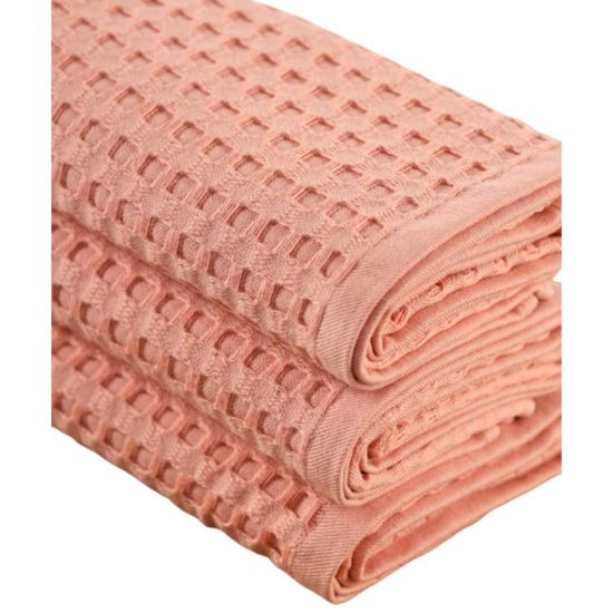 Prosop BUMBACEL Waffle Jasmin, de vafe, pudra, 50x80 cm, 3 image