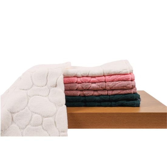 Covoras de baie BUMBACEL Stone, verde pin, 50x70 cm, 700 gr/m2, 2 image