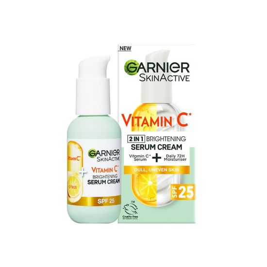 Крем-серум GARNIER 2в1, с Витамином C, SPF25, 50 мл
