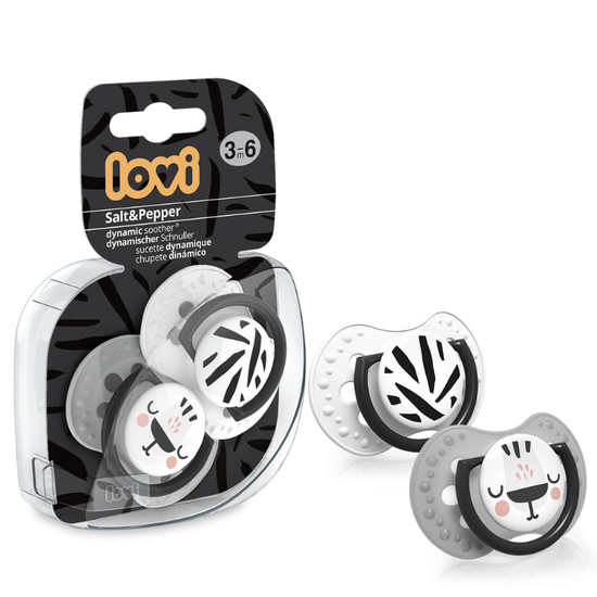 Пустышка LOVI 22/878 "Salt and Pepper", 3-6 мес, 2 шт