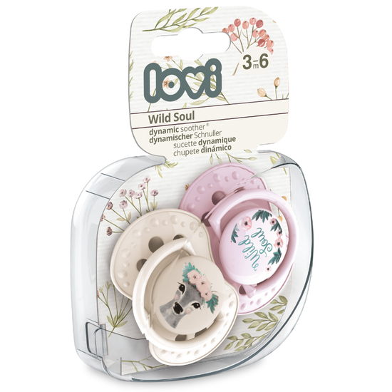 Пустышка динамическая силиконовая LOVI 22/883 Wild Soul girl, 3-6 мес, 2 шт
