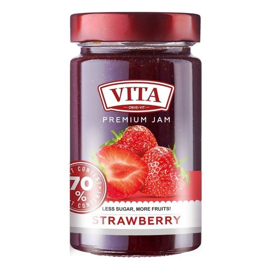 Джем VITA Deep Twist Off, клубничный, 370г, изображение 2