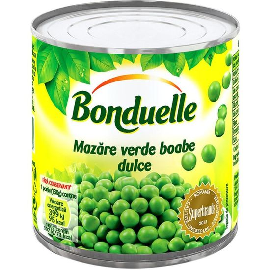 Горошек зелёный BONDUELLE, 425 мл